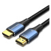 Vention Cotton Braided HDMI 2.1 Cable 8K 3m Blue Aluminum Alloy Type