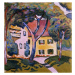 Obrazová reprodukce House in a Landscape, August Macke, 40 × 40 cm