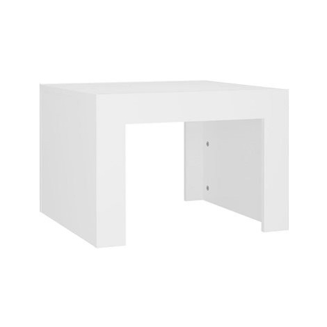 SHUMEE Konferenční stolek bílý 50 × 50 × 35 cm dřevotříska, 808549