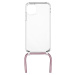 FIXED Pure Neck kryt s růžovou šňůrkou na krk pro Apple iPhone 11