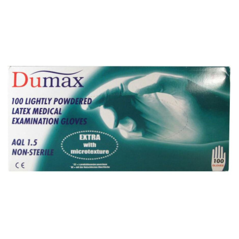 Rukavice DUMAX latex.nest.XL 100ks pudr