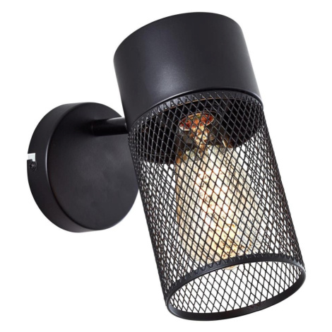 Brilliant - Nástěnné bodové svítidlo KAMOLO 1xE27/40W/230V černá 99723/76