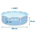 Intex Stojanový zahradní bazén 305 x 76 cm 15in1 INTEX 28202 + bublinkový stroj ZDARMA