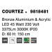 NOVA LUCE závěsné svítidlo COURTEZ bronzový hliník a akryl LED 45W 230V 3000K IP20 9818481