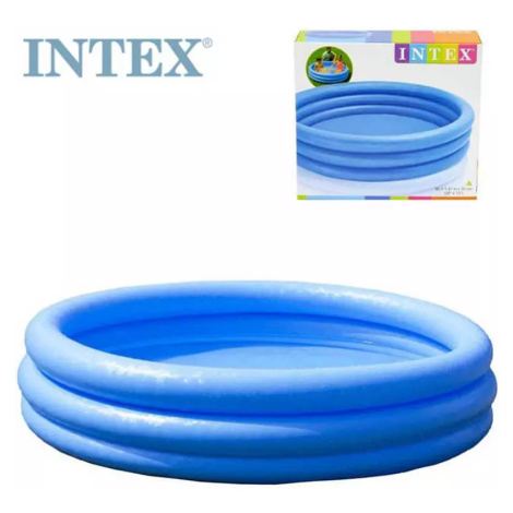 INTEX Bazén kruhový nafukovací Crystal 114x25cm 3 komory modrý 59419 Bino
