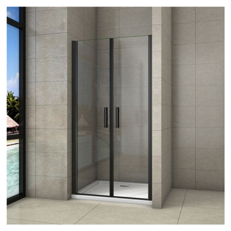Stacato MINEBLACK LINE otočné sprchové dveře dvoukřídlé 800mm