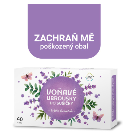 Voňavé ubrousky do sušičky EcoHaus božská levandule 40 ks (45)