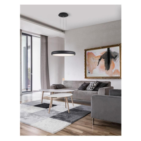 NV 8100988 Závěsné svítidlo GAP černý hliník akrylový difuzor LED 50W 230V 3000K IP20 - NOVA LUC