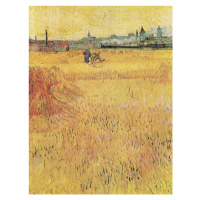 Obrazová reprodukce Wheat field with View of Arles (1888), Vincent van Gogh, 30 × 40 cm