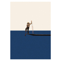 Ilustrace Fishing for compliments2, Maarten Léon, 30x40 cm