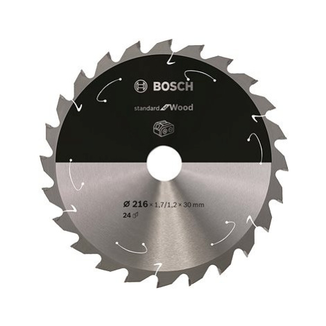 BOSCH Pilový kotouč Standard for Wood pro akumulátorové pily 216 × 1,7/1,2 × 30 T24 2.608.837.72