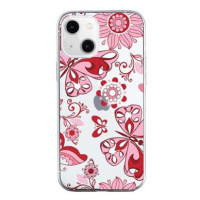 TopQ iPhone 13 mini silikon Pink Butterfly 64730