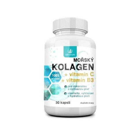 AllnatureMořský kolagen + vitamín C + vitamín B3 30 tbl.