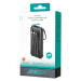 Joyroom JR-L016 powerbanka 10000mAh se zabudovanými kabely USB-C/micro USB/ Lightning Černá