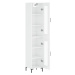 vidaXL Skříň highboard bílá s vysokým leskem 34,5x34x180 cm kompozit