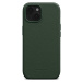 Woolnut kožený kryt pro iPhone 15 tmavě zelený