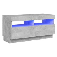 SHUMEE s LED osvětlením betonově šedý 80 × 35 × 40 cm