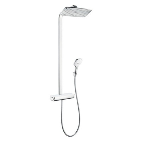 Sprchový systém Hansgrohe Raindance E na stěnu s termostatickou baterií bílá/chrom 27112400