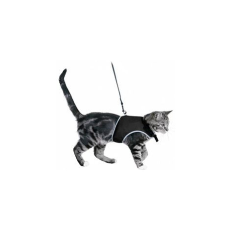 Postroj Kočka vesta 36-54cm /1,20m černá Trixie