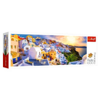 TREFL Panoramatické Západ slunce na Santorini Řecko 1000 dílků