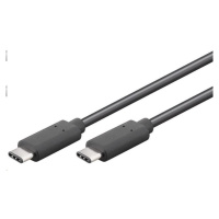 PremiumCord Kabel USB 3.1 konektor C/male - USB 3.1 C/male, černý, 0, 5m