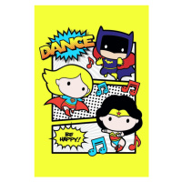 Umělecký tisk Justice League - Dancing Chibi, 26.7 × 40 cm