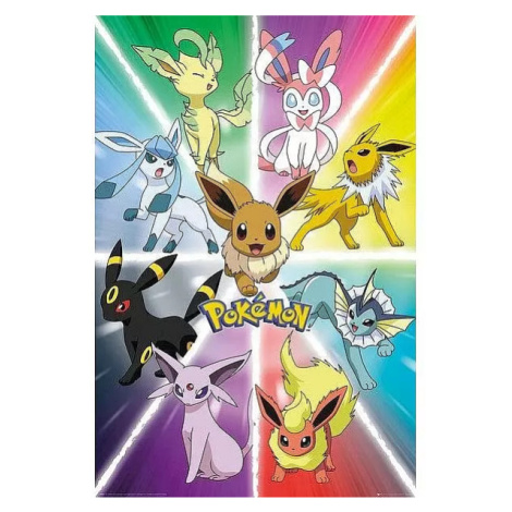 Plakát Pokémon - Eevee Evolution ABY STYLE