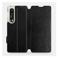 Flip pouzdro na mobil Sony Xperia 1 III v provedení Black&Gray s šedým vnitřkem