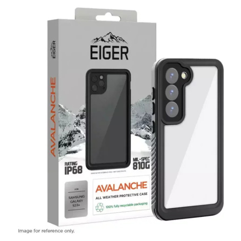 Pouzdro Eiger Avalanche Case for Samsung Galaxy S23+ in Clear/ Black (EGCA00443) Eiger Glass