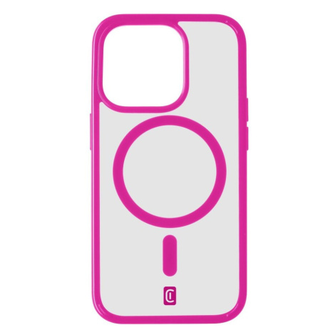 Cellularline POP MAG zadní kryt s MagSafe Apple iPhone 15 Pro Max čirý/růžový