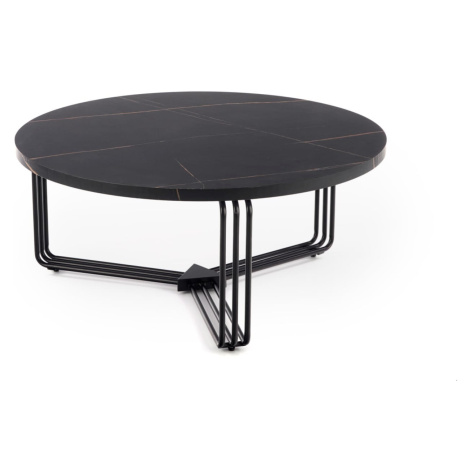 Velký, kulatý konferenční stolek do obývacího pokoje Antica - Halmar