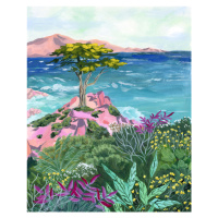 Ilustrace Lone Cypress, Sarah Gesek, 30 × 40 cm