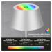 BRILONER LED RGB nabíjecí stolní lampa 38 cm 2W 200lm chrom IP44 BRILO 7466018