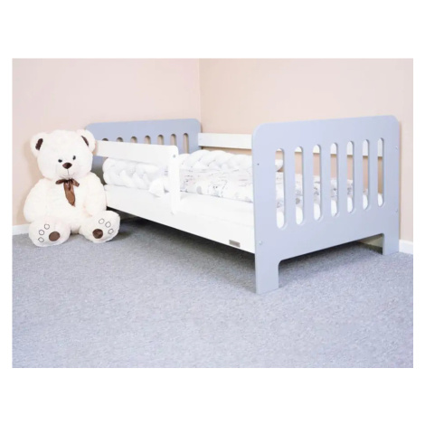 NEW BABY Dětská postel se zábranou New Baby ERIK 160x80 cm bílo