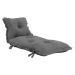 Tmavě šedý variabilní futon vhodný do exteriéru Karup Design OUT™ Sit&Sleep Dark Grey