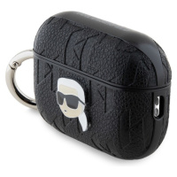 Karl Lagerfeld PU Embossed Karl Head pouzdro AirPods Pro 2 černé