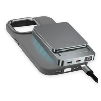 4smarts Wireless OneStyle with MagSafe compatible case for Apple iPhone 15 Plus, 5000mAh, gray