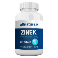 Allnature Zinek 25mg tbl.60