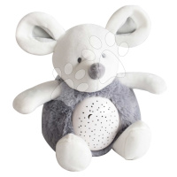 Plyšová myška se světlem a zvukem Mouse Nightlight Doudou et Compagnie šedá 20 cm od 0 měsíců