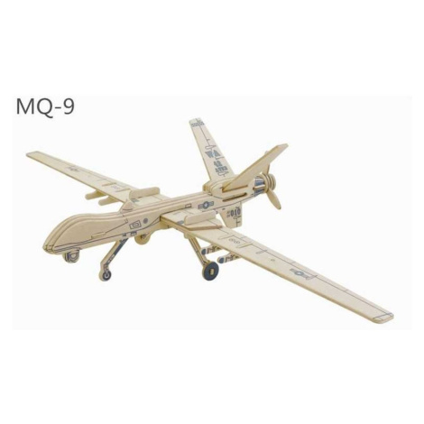 RoboTime Dřevěné skládačky 3D puzzle Drone MQ 9