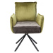 KARE Design Zelenošedá čalouněná židle s područkami Chelsea