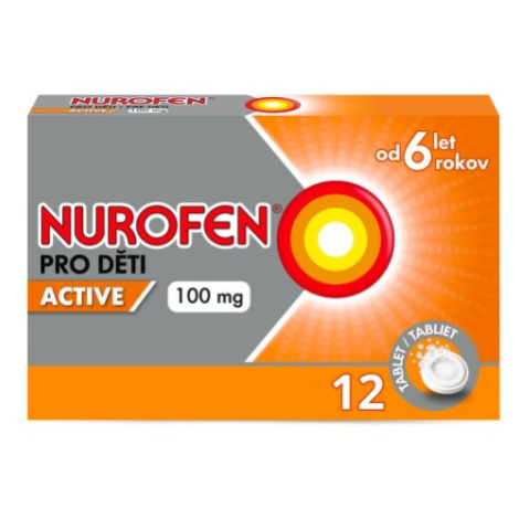 NUROFEN PRO DĚTI ACTIVE 100MG POR TBL DIS 12