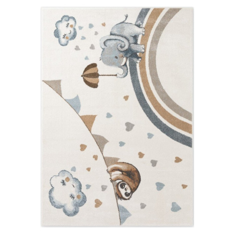 Krémový dětský koberec 160x230 cm Walk like an Elephant Rainy Party – Villeroy&Boch Villeroy & Boch