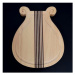 AMADEA Dřevěné prkénko s drážkou ve tvaru lyry, masivní dřevo, 20x18x2 cm