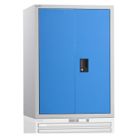 LISTA Nástavná skříň s otočnými dveřmi, s plnými plechovými dveřmi, v x š x h 1000 x 717 x 725 m