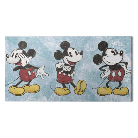 Obraz na plátně Mickey Mouse - Squeaky Chic Triptych, (100 x 50 cm) Pyramid