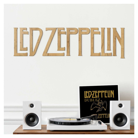 Dřevěný obraz - Logo Led Zeppelin DUBLEZ