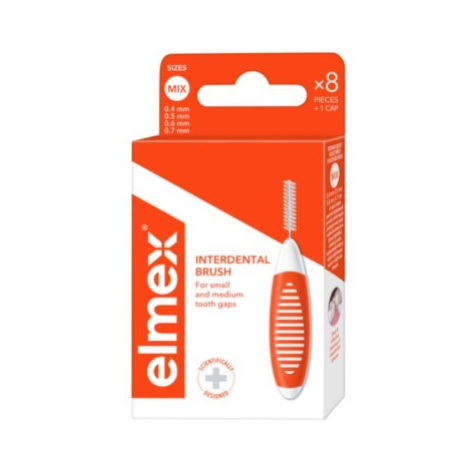 Elmex mezizubní kartáčky mix 0.4mm-0.7mm 8ks