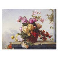 Ilustrace A still life of roses, Fine Art Photographic, (40 x 30 cm)