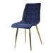 Hector Jídelní židle Giuseppe modro-zlatá